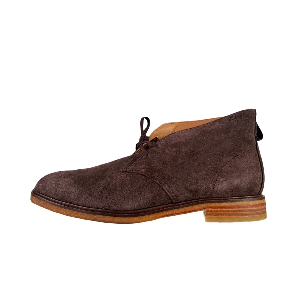 Clarks Clarkdale‎ DBT Chukka Ankle Boot Dark Brown Suede US Men's 12 Medium